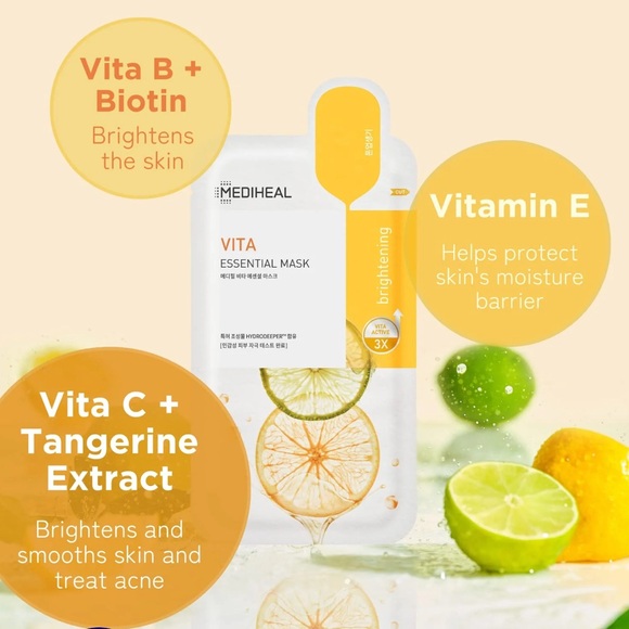 18x Mediheal Korean VITA Essential Sheet Face Mask - Picture 4 of 6